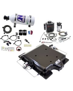 Nitrous Express Dodge Hellcat Supercharger Lid Nitrous/Water Injection Kit (100-400HP) w/5lb Bottle - 20972BMF-05