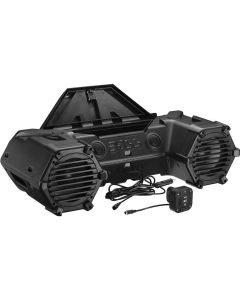 Boss Audio 8 Marine Speakers and 1.5 Weatherproof Tweeters Bluetooth Amplified All-Terrain Sound S