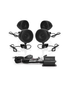 Boss Audio 1000 Watts Max Black Bluetooth Power All-Terrain Speaker And Amplifier System- BOSS-MCBK4