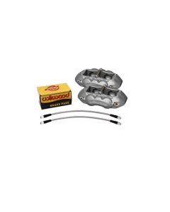Wilwood D8-4 Front Caliper Kit Clear Corvette C2 / C3 65-82 - 140-10789