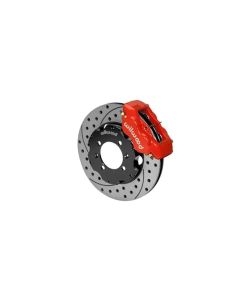 Wilwood Forged Dynalite Front Hat Kit 11.00in Drilled Red 95-05 Miata - 140-11704-DR
