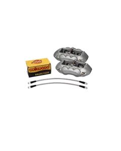 Wilwood D8-6 Front Caliper Kit Clear Corvette C2 / C3 65-82 - 140-11857