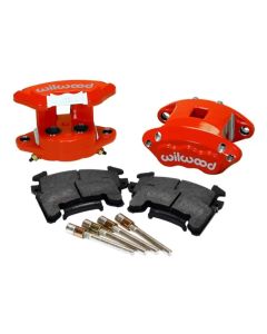 Wilwood D154 Rear Caliper Kit - Plain Face Rotor - Red- WILW-140-12102-R
