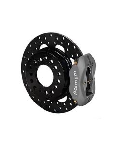 Wilwood Forged Dynalite Rear Drag Kit Drilled Rotor Big Ford 2.50in Offset - 140-3623-BD