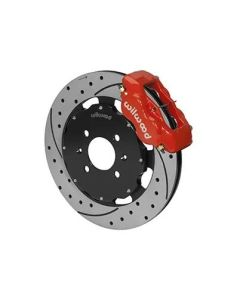 Wilwood Forged Dynalite Front Hat Kit 12.19in Drilled Red 94-01 Honda/Acura w/262mm Disc - 140-6163-DR
