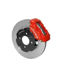 Wilwood Forged Dynalite Big Brake Front Brake Kit, Plain Face Rotor - Red - Honda Civic/Integra w/24
