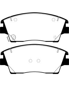 EBC 2017+ Hyundai Elantra 1.6L Turbo Greenstuff Front Brake Pads - DP23053