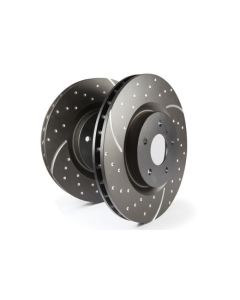 EBC 2017+ Ford F-450/F-550 GD Sport Slotted and Dimpled Front Rotors - GD7787