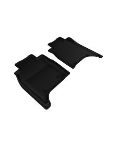 3D MAXpider 2014-2017 Land Rover Range Rover Long Wheelbase Kagu 2nd Row Floormats - Black - L1LR01921509