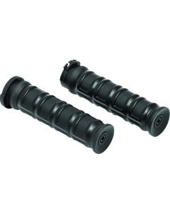 Kuryakyn Dillinger Grips Dual Cable Satin Black - 6673