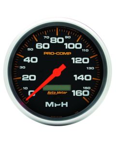 Autometer Pro-Comp 5in 160mph Electric Speedometer w/ LCD Odometer - 5189