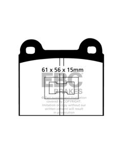 EBC 73-77 Audi Fox 1.5L Ultimax2 Front Brake Pads - UD096