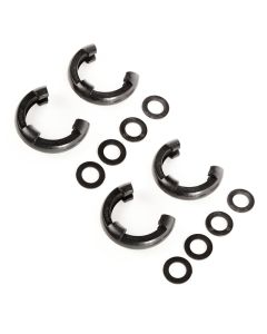 Rugged Ridge 3/4in Black D-Ring Isolator Kit - 11235.60