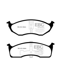 EBC 99-04 Chrysler 300M 3.5 Redstuff Front Brake Pads - DP31623C