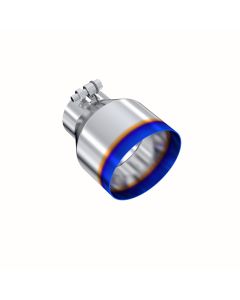 MBRP 3" ID 5" OD Out 6.5" Length Angle Cut Single Wall Burnt End Exhaust Tip- MBRP-T5184BE
