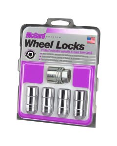 McGard Wheel Lock Nut Set - 4pk. (Cone Seat) 9/16-18 / 7/8 Hex / 1.765in. Length - Chrome - 24234