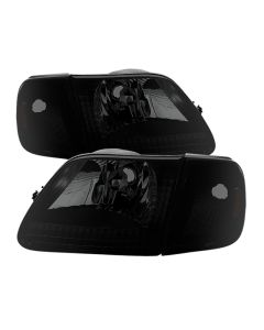 xTune Ford F150 97-03 Crystal Headlights w/Corner Black Smoked HD-JH-FF15097-SET-AM-BSM - 9030321