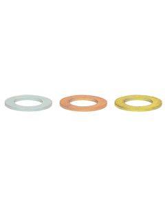 Moroso Spark Plug Indexing Washers - 14mm - Flat Seat - .040in/.050in/.064in - 10 in Each Size - 71910