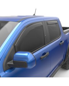 EGR 2022+ Ford Maverick In Channel Window Visors Front/Rear Set - Matte Black Crew Cab - 573595