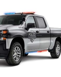 Putco 19-23 Dodge Ram E Blade Sideliner Blade Rocker Kit Red & Blue LEDs - 901601660