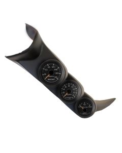 Autometer 01-06 Chevy Duramax Black Triple A-Pillar Gauge Kit - 7086