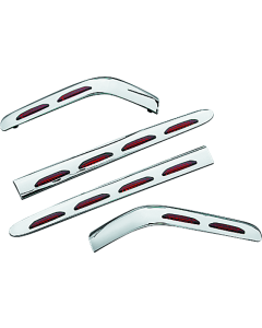 Kuryakyn L.E.D. Saddlebag Molding Set 4 Piece 01-10 GL1800 Chrome - 3202