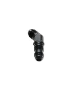 Vibrant -8AN Bulkhead Adapter 45 Degree Elbow Fitting - Anodized Black Only - 10603