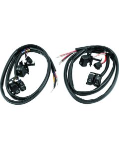 Twin Power 07-10 Big Twin and XL Black Handlebar Switch Kit Does Not Include Audio or Cruise - 482690