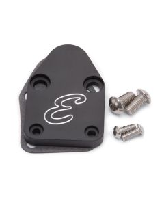 Edelbrock Fuel Pump Block-Off Plate SBC Billet Aluminum - 4020