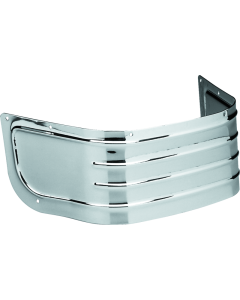 Bikers Choice 80-13 FLH 86-06 FLST Chrome Ribbed Fender Skirt - 493399