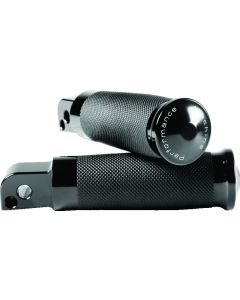 Performance Machine Footpegs Contour Passenger - Black Ano - 0035-1237M-B