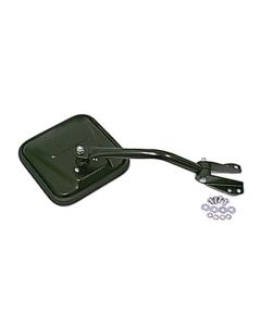 Omix Mirror Head and Arm Blk Lt-Side- 55-86 CJ Models - 11001.05