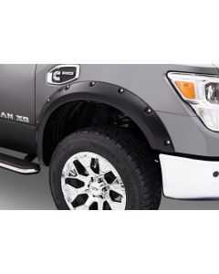 Bushwacker 16-18 Nissan Titan XD Pocket Style Flares 4pc 78.0in Bed - Black - 70909-02