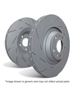 EBC 2021+ Porsche Macan 2.0T (w/350mm Front Rotors) Rear USR Slotted Rotors - USR2-1846