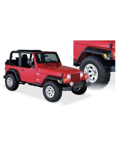 Bushwacker 97-06 Jeep TJ Pocket Style Flares 4pc - Black - 10917-07