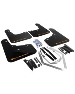 Rally Armor Black UR Mud Flap w/ Orange Logo USDM Ford Fiesta ST 2013-2019- RALL-MF29-UR-BLK/OR