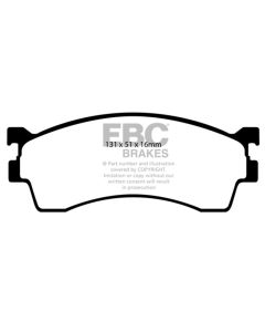 EBC 01-04 Mazda Protege 2.0 (Rear Drums) Redstuff Front Brake Pads - DP31409C