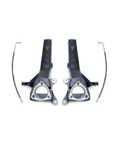 MaxTrac 04-18 Nissan Titan 2WD 4in Front Lift Spindles w/Extended DOT Compliant Brake Lines - 705340