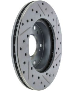 StopTech Select Sport 06-11 Honda Civic DX/EX/LX Slotted and Drilled Right Front Rotor - 227.40056R