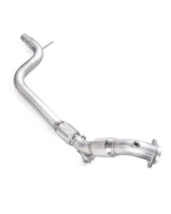 Stainless Works 2015-16 Mustang Downpipe 3in High-Flow Cats Factory Connection - M15EDPCAT