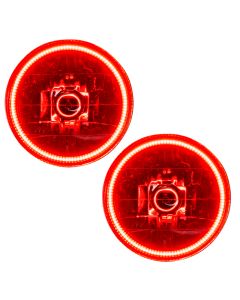 Oracle Lighting 97-06 Jeep Wrangler TJ Pre-Assembled LED Halo Headlights -Red - 7081-003