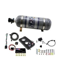 Nitrous Express 05-10 Ford Mustang 4.6L 3 Valve Nitrous Plate Kit (50-150HP) w/12lb Bottle - 20947-12
