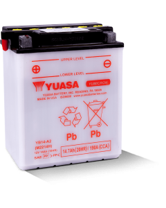 Yuasa YB14-A2 Yumicron CX 12-Volt Battery - YUAM2214HIND