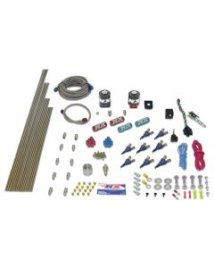 Nitrous Express 8 Cyl Gas Nitrous Kit (200-500HP) w/Composite Bottle - 80000-12