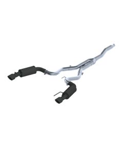 MBRP Black Coated 3" Catback Dual Split Rear Street Version w/ 4.5" Tips Ford Mustang 2.3 EcoBoost N - S7274BLK