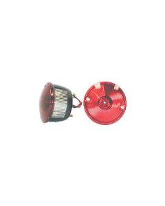 Omix Left Round Tail Lamp 45-75 Willys CJ Models - 12403.01