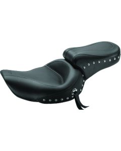 Mustang 91-05 Harley Dyna Standard Touring 1PC Seat w/Studs - Black - 75533