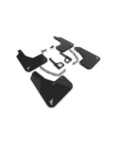 Rally Armor 2025 Hyundai Ioniq 5 XRT Black Mud Flap Silver Battery Logo - MF127-BAT-BLK-SIL