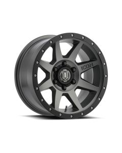 ICON Rebound 17x8.5 6x5.5 25mm Offset 5.75in BS 95.1mm Bore Titanium Wheel - 1817859057TT