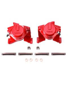 Power Stop 86-93 Ford Bronco Front Red Calipers w/o Brackets - Pair - S4255